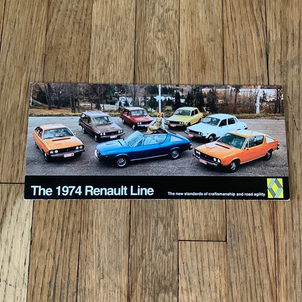 1974 Renault Brochure 12TL Sedan Wagon 17TL Coupe Gordini 74